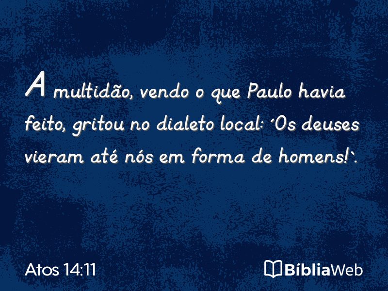Atos 14:11 em imagem para compartilhar