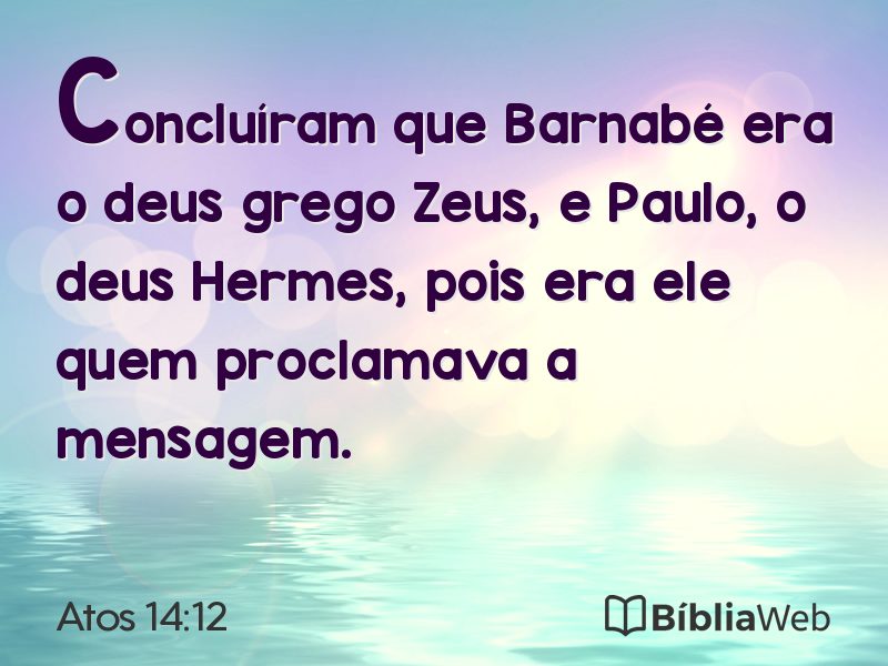 Atos 14:12 em imagem para compartilhar