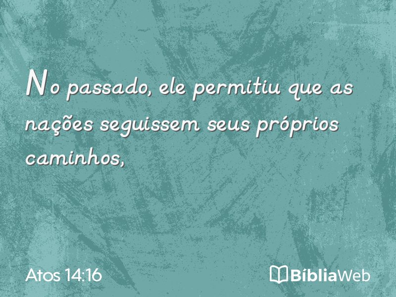 Atos 14:16 em imagem para compartilhar