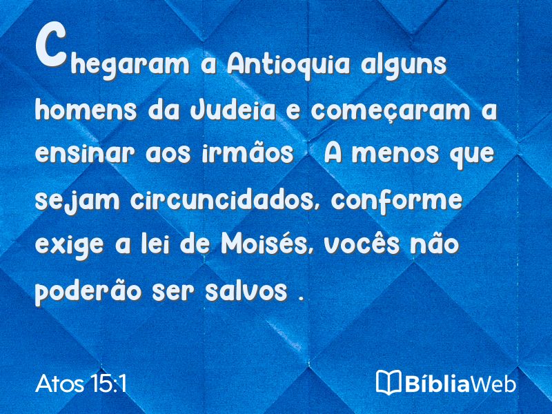 Atos 15:1 em imagem para compartilhar