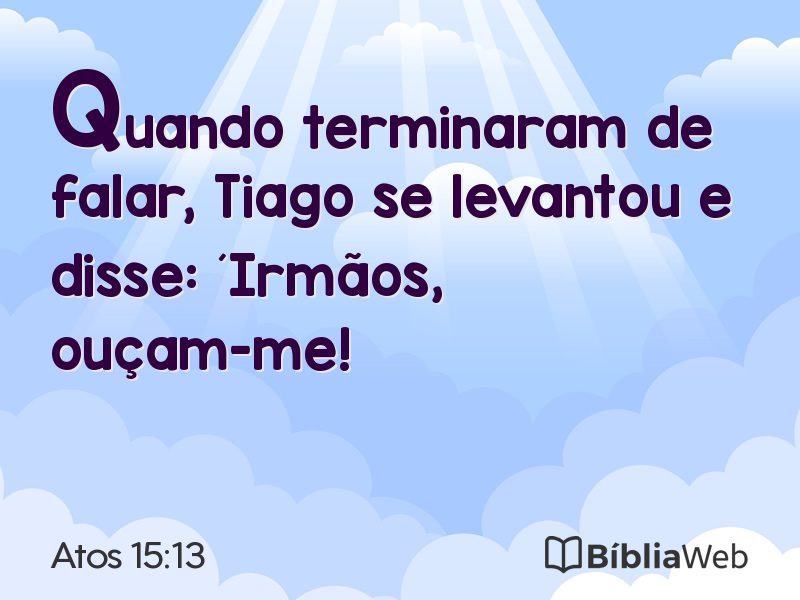 Atos 15:13 em imagem para compartilhar