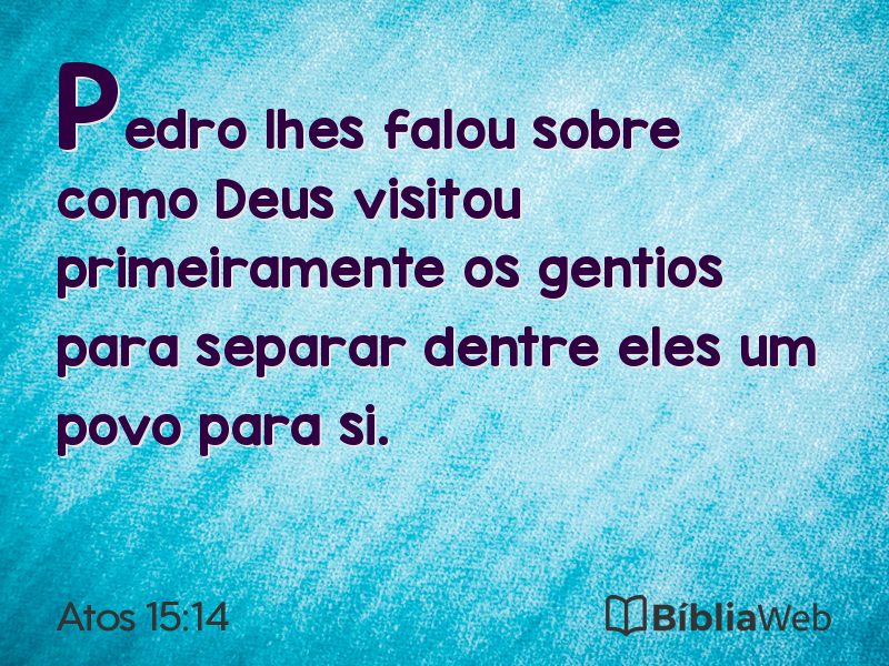 Atos 15:14 em imagem para compartilhar