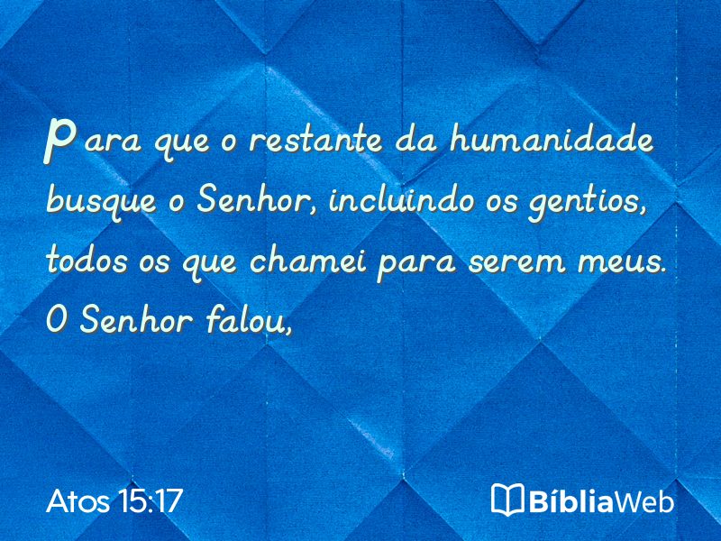 Atos 15:17 em imagem para compartilhar