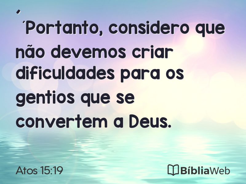 Atos 15:19 em imagem para compartilhar