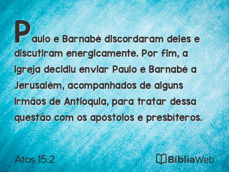 Atos 15:2 em imagem para compartilhar
