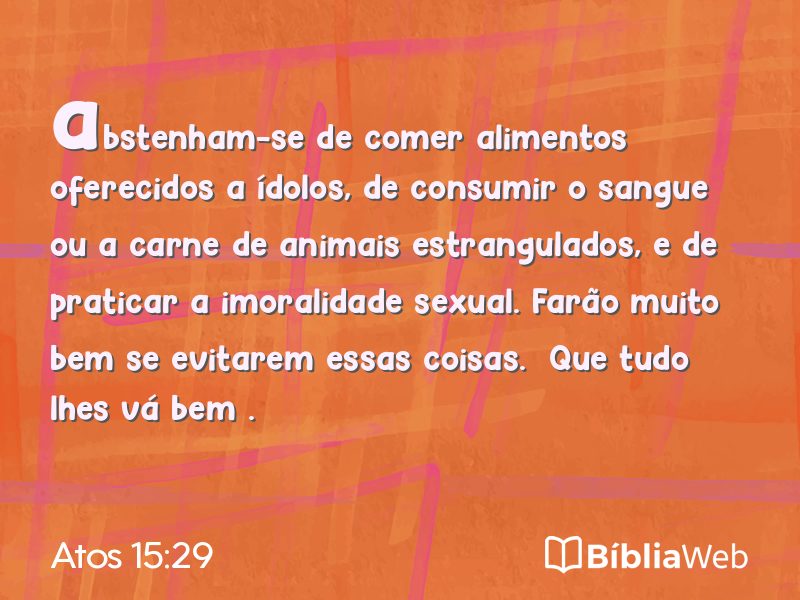 Atos 15:29 em imagem para compartilhar