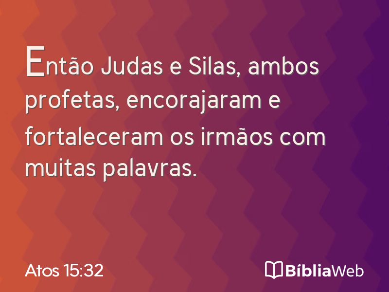 Atos 15:32 em imagem para compartilhar