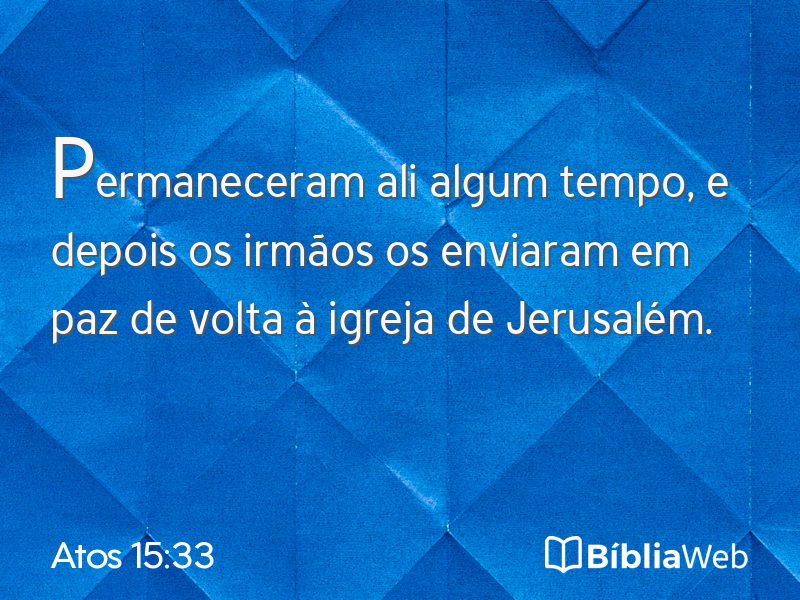 Atos 15:33 em imagem para compartilhar