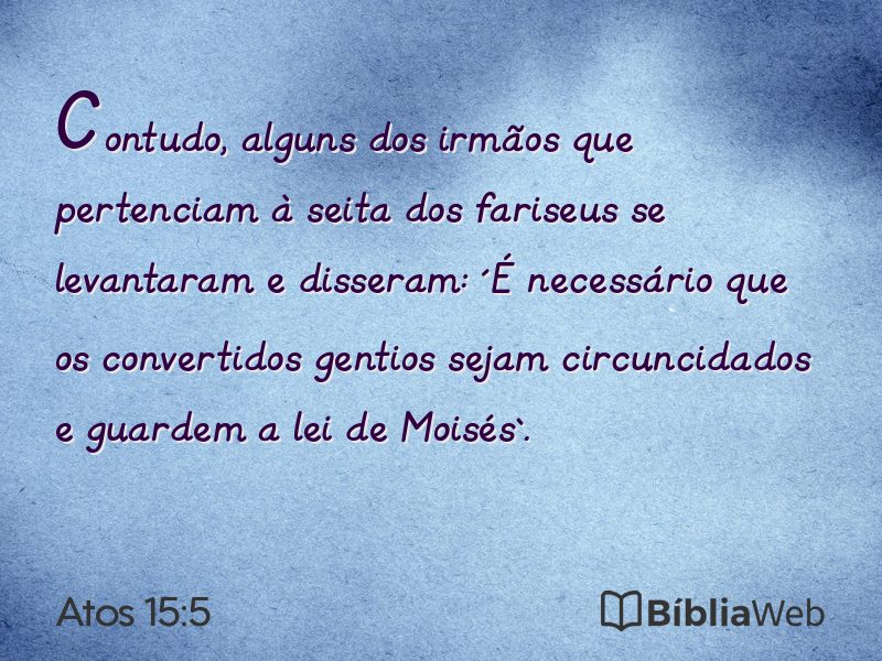 Atos 15:5 em imagem para compartilhar