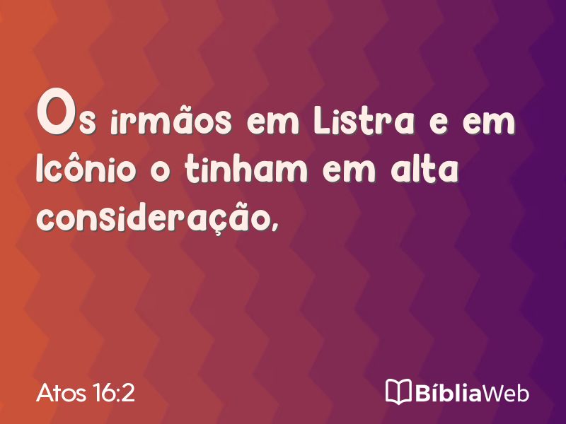 Atos 16:2 em imagem para compartilhar