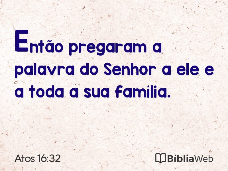 Atos 16:32 em imagem para compartilhar
