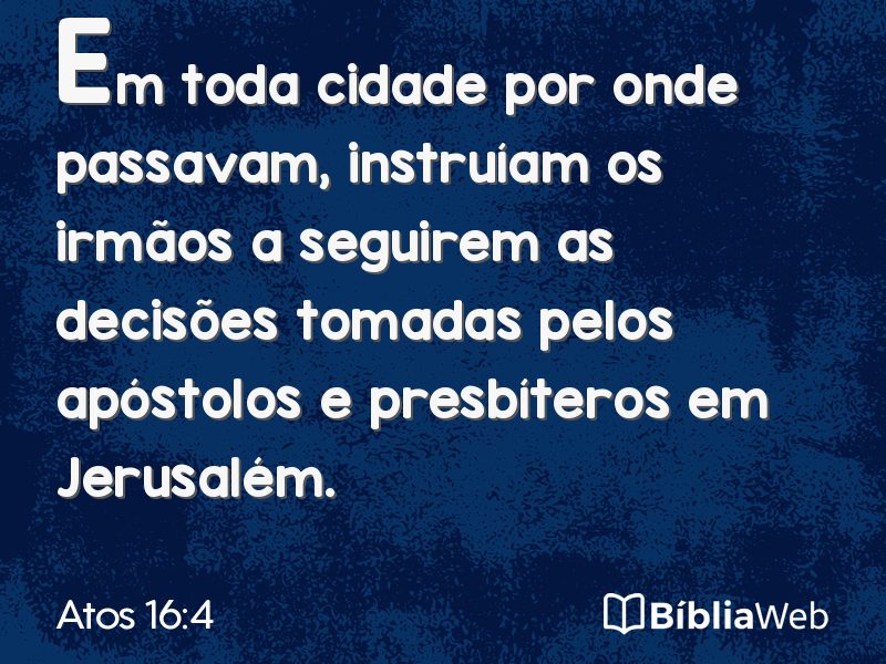 Atos 16:4 em imagem para compartilhar