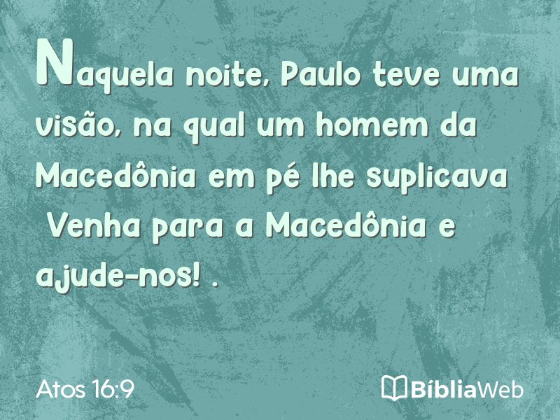 Atos 16:9 em imagem para compartilhar