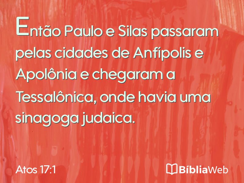 Atos 17:1 em imagem para compartilhar
