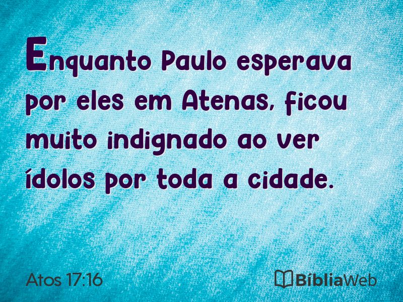 Atos 17:16 em imagem para compartilhar