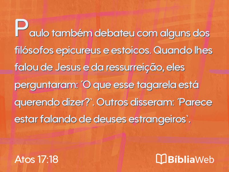Atos 17:18 em imagem para compartilhar
