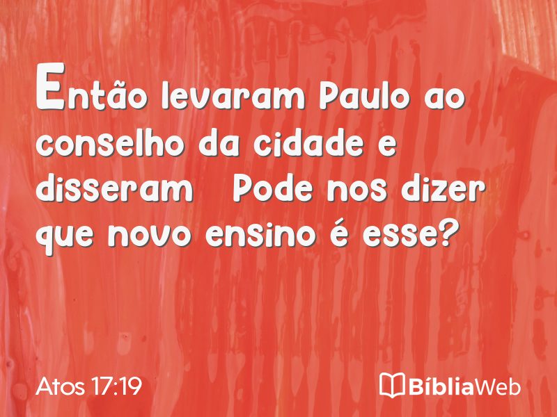 Atos 17:19 em imagem para compartilhar