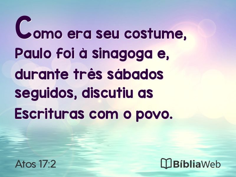 Atos 17:2 em imagem para compartilhar