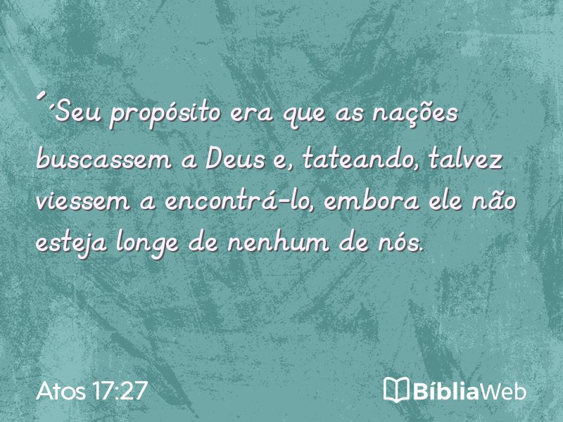 Atos 17:27 em imagem para compartilhar