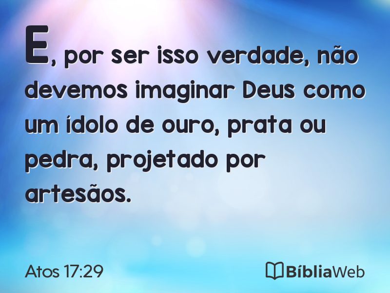 Atos 17:29 em imagem para compartilhar