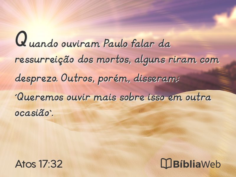 Atos 17:32 em imagem para compartilhar