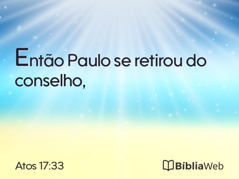 Atos 17:33 em imagem para compartilhar