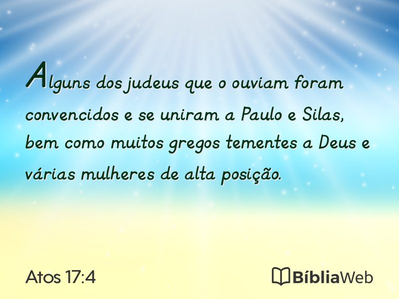 Atos 17:4 em imagem para compartilhar