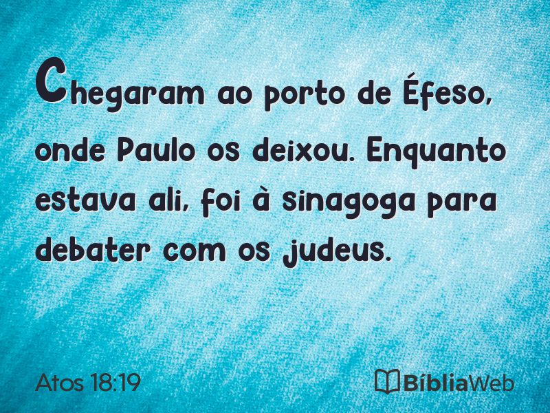 Atos 18:19 em imagem para compartilhar