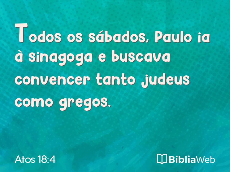 Atos 18:4 em imagem para compartilhar