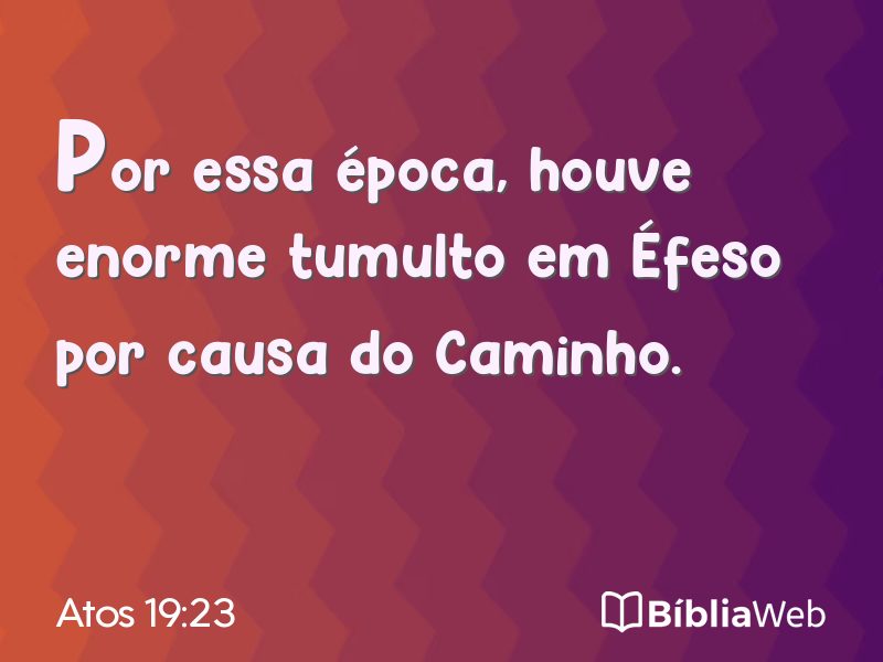 Atos 19:23 em imagem para compartilhar