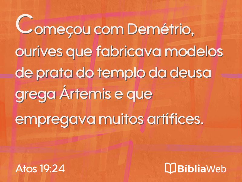 Atos 19:24 em imagem para compartilhar