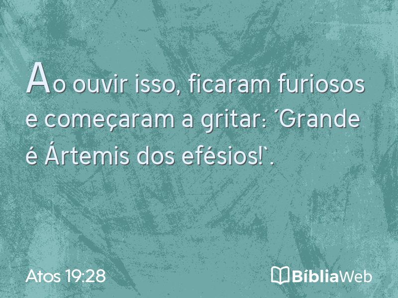 Atos 19:28 em imagem para compartilhar