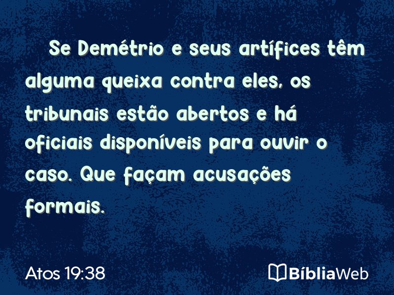 Atos 19:38 em imagem para compartilhar
