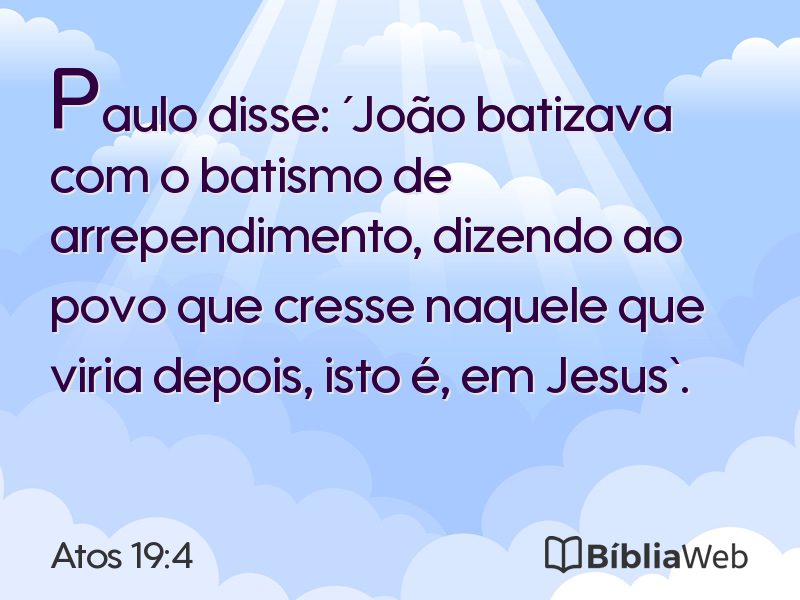 Atos 19:4 em imagem para compartilhar