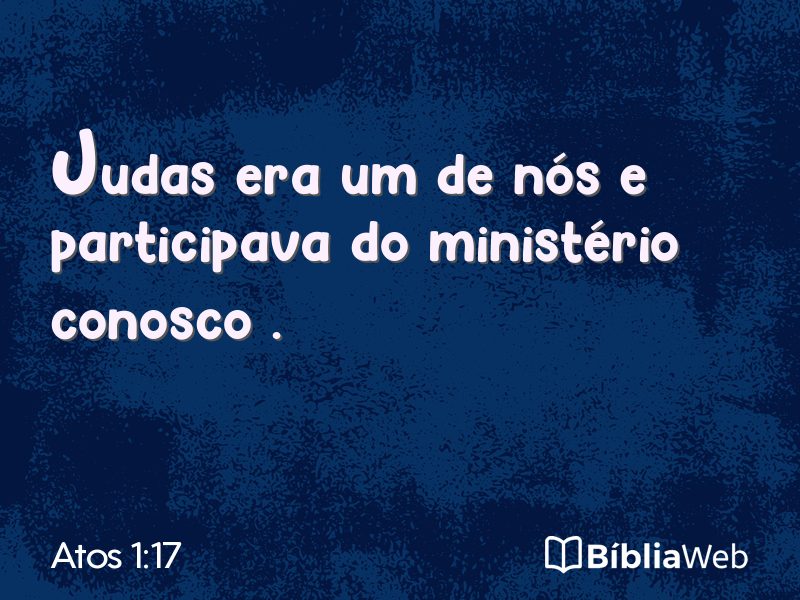Atos 1:17 em imagem para compartilhar