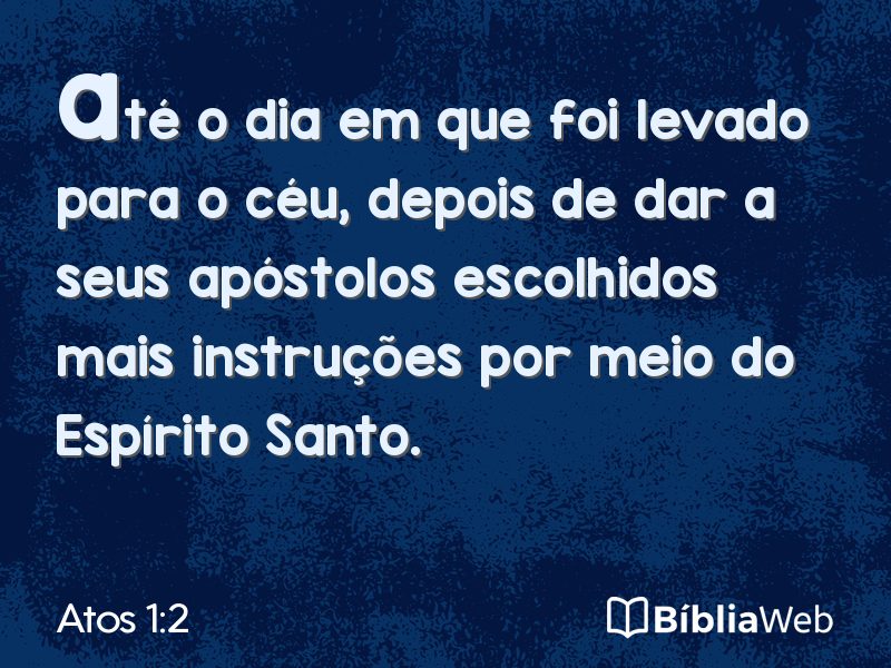 Atos 1:2 em imagem para compartilhar