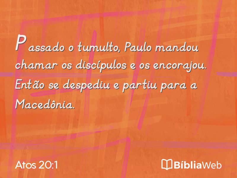 Atos 20:1 em imagem para compartilhar