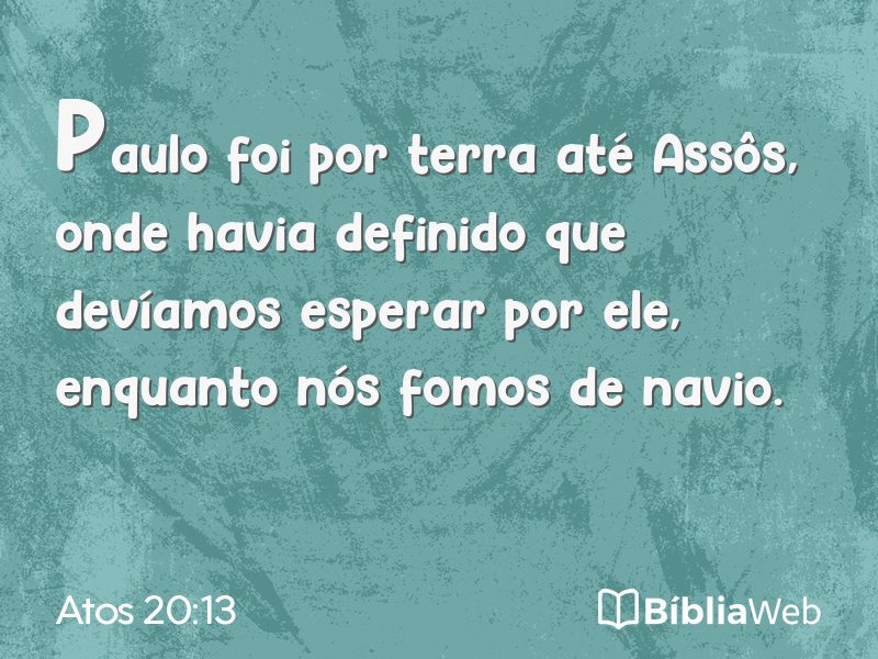 Atos 20:13 em imagem para compartilhar