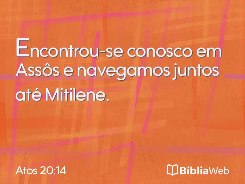 Atos 20:14 em imagem para compartilhar