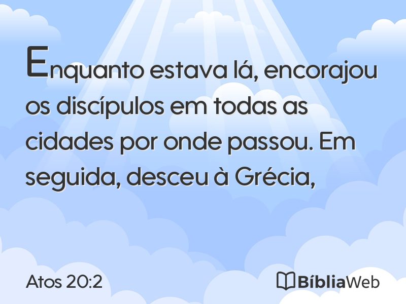Atos 20:2 em imagem para compartilhar
