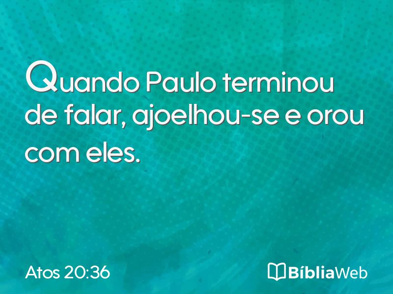 Atos 20:36 em imagem para compartilhar