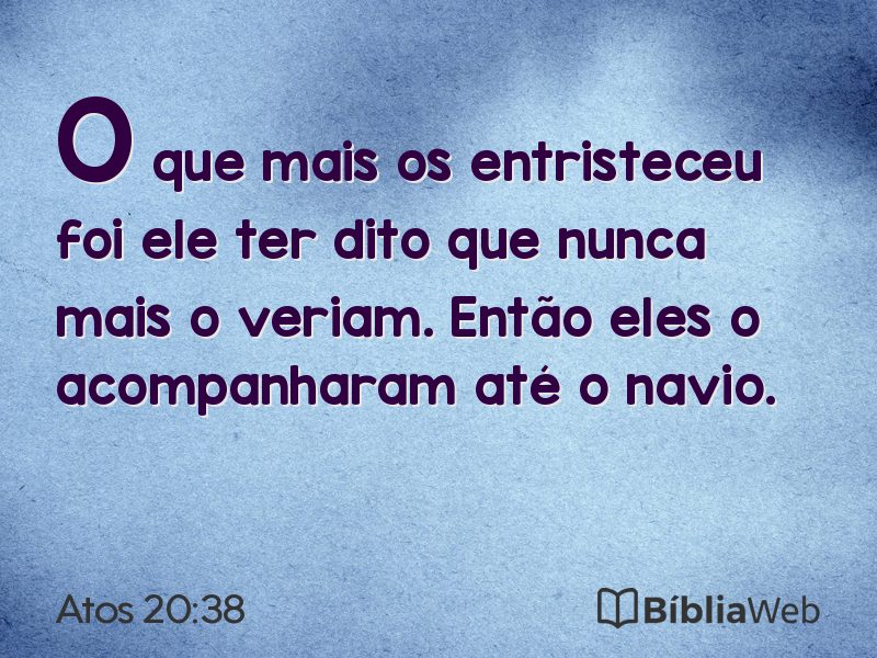 Atos 20:38 em imagem para compartilhar