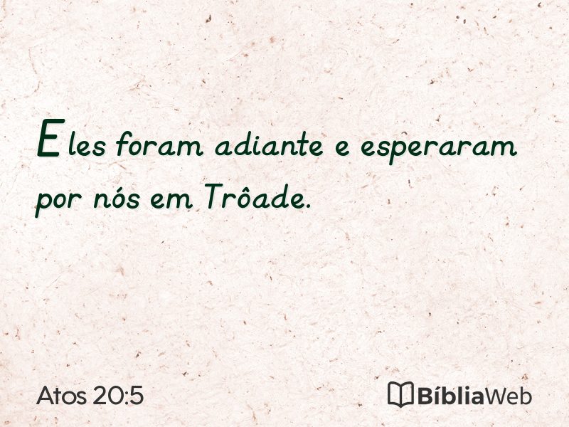 Atos 20:5 em imagem para compartilhar