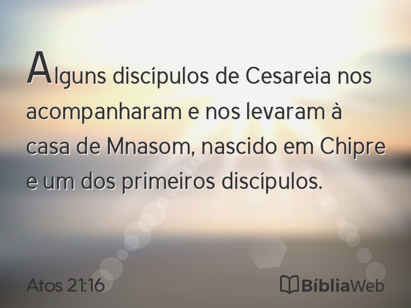 Atos 21:16 em imagem para compartilhar