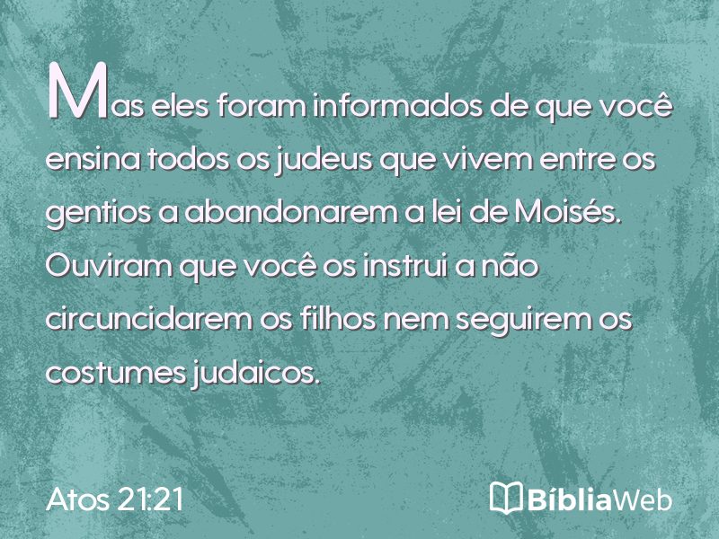 Atos 21:21 em imagem para compartilhar