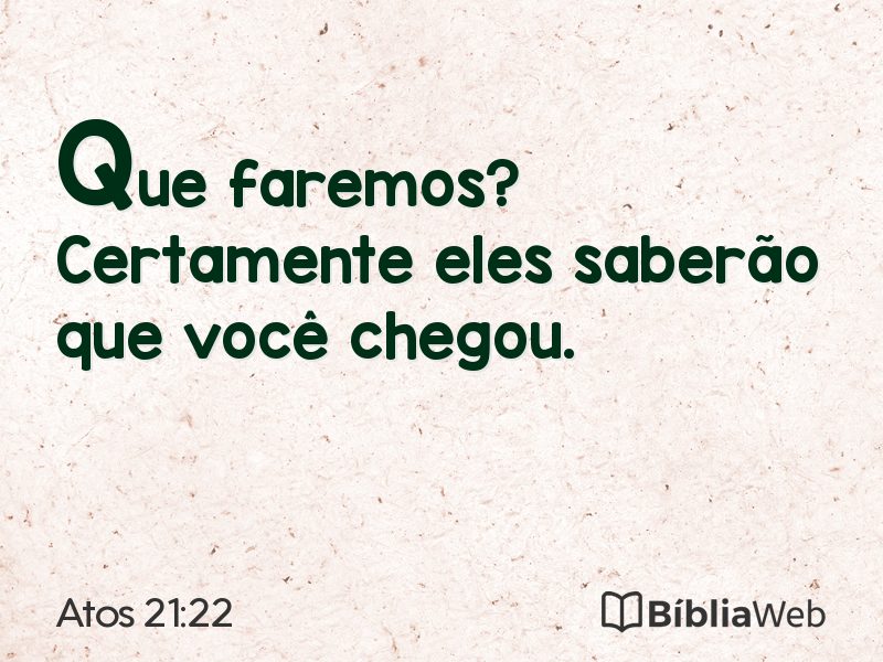 Atos 21:22 em imagem para compartilhar