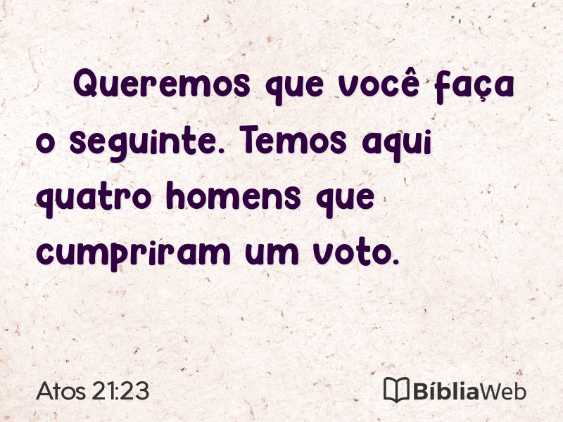 Atos 21:23 em imagem para compartilhar