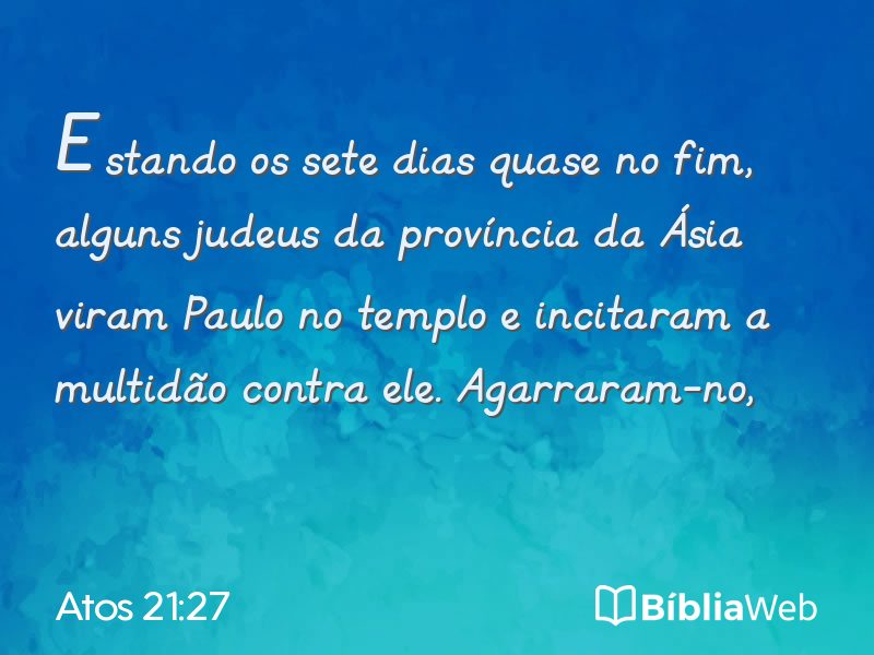 Atos 21:27 em imagem para compartilhar