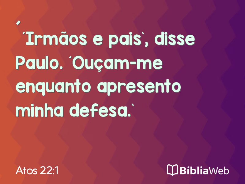 Atos 22:1 em imagem para compartilhar