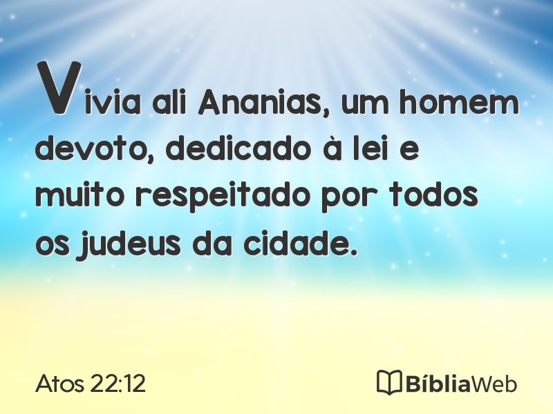 Atos 22:12 em imagem para compartilhar